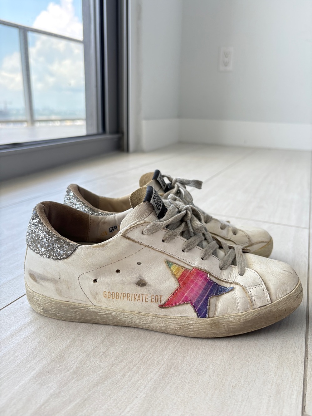 Golden Goose Limited Edition Rainbow Sneakers